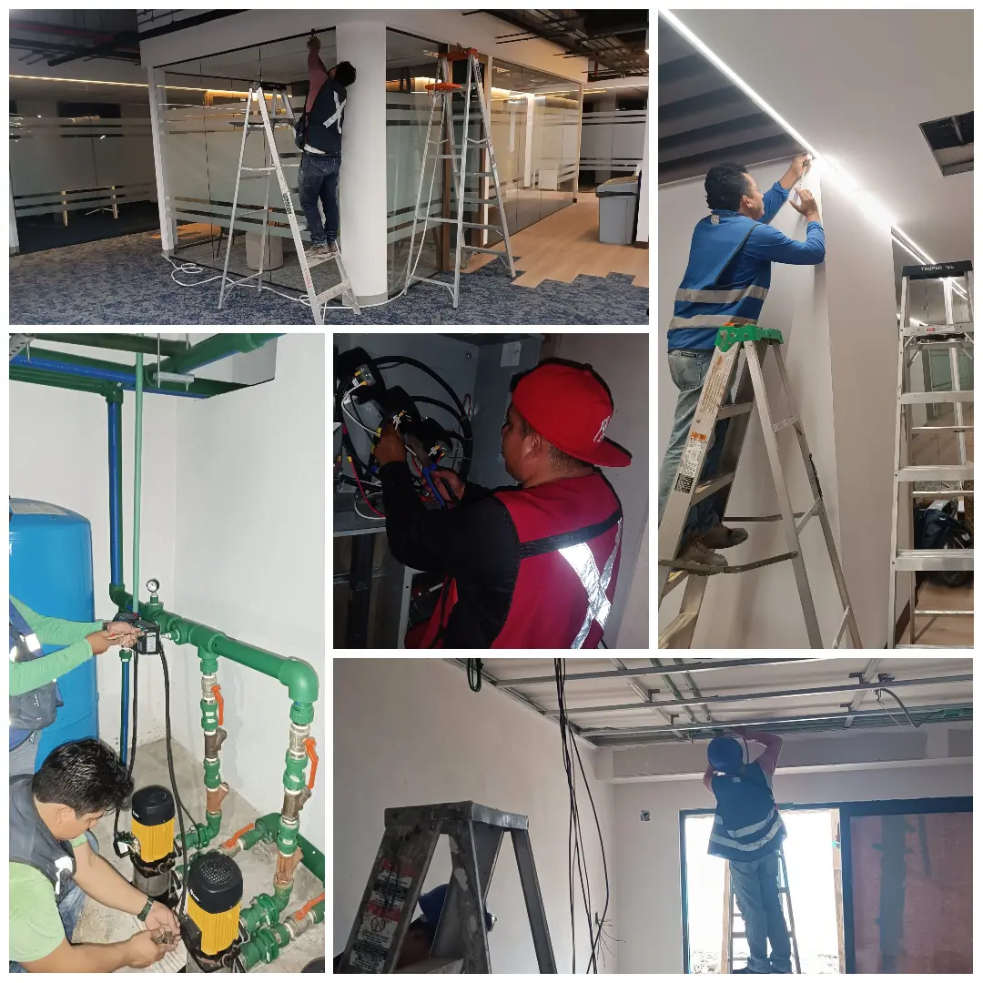 Quiénes somos trabajando plomeria y electricidad en Puebla